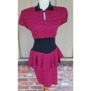 VINTAGE 1980'S AUTHENTIC KINGS ROW BRAND DRESS size 3/4